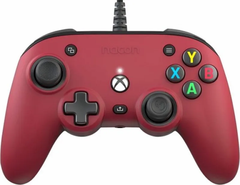 Pro Compact Official Bedrade Controller - Xbox Series X | S de Nacon, Rouge – jaquette