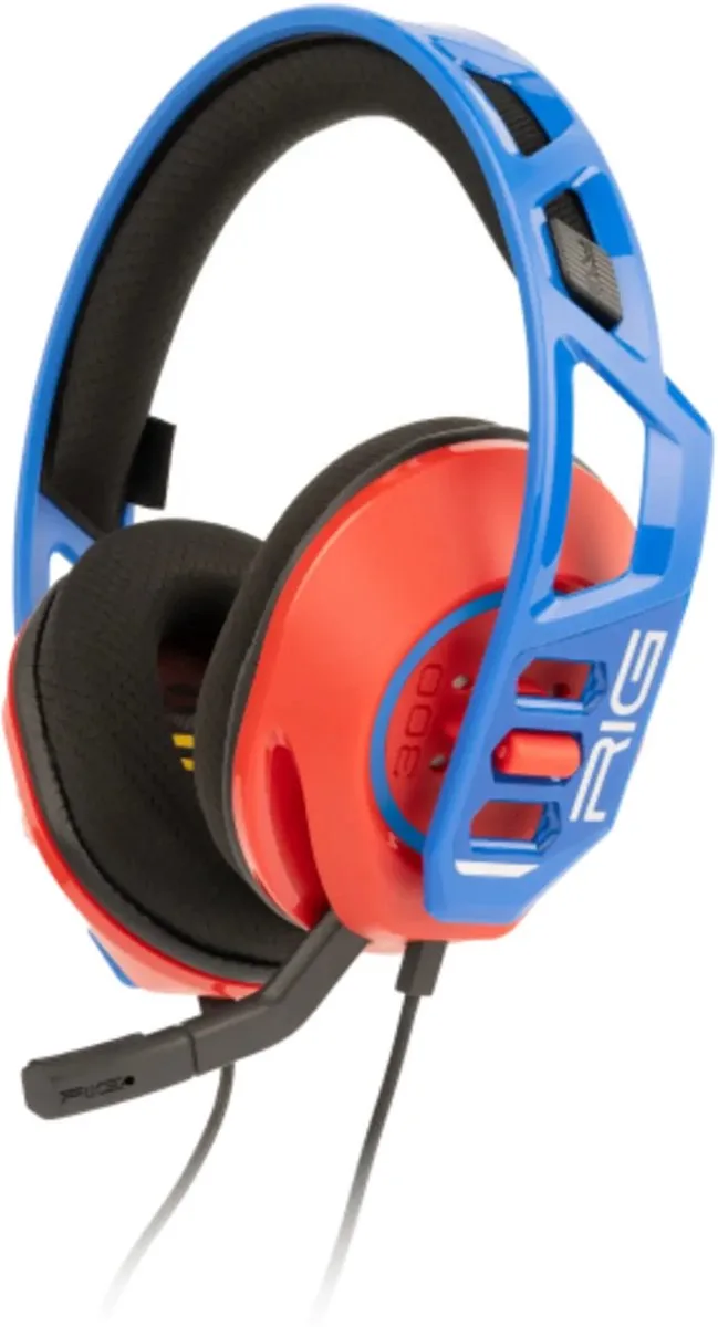 RIG 300 PRO HNR+B - Gaming Headset - Nintendo Switch 2 & Nintendo Switch by Nacon, Red, Blue – cover
