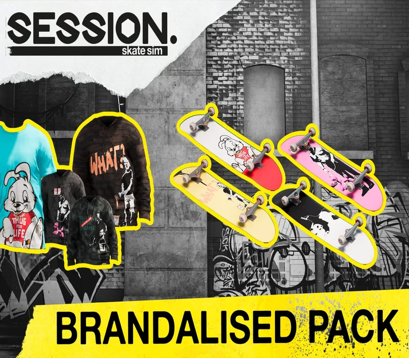 Session: Skate Sim – Brandalised Pack DLC från Nacon – omslag