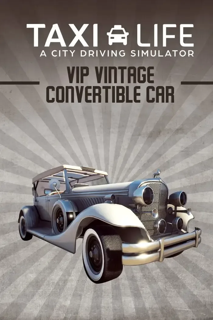Taxi Life: A City Driving Simulator – VIP Vintage Convertible Car DLC de Nacon – jaquette