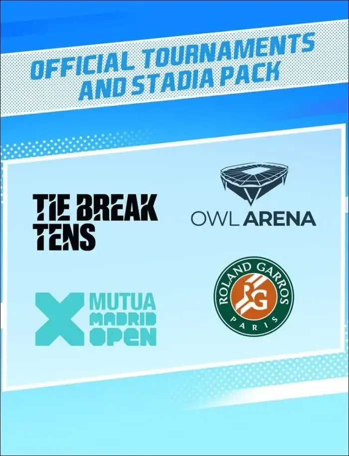 Tennis World Tour 2 – Official Tournaments and Stadia Pack DLC från Nacon – omslag