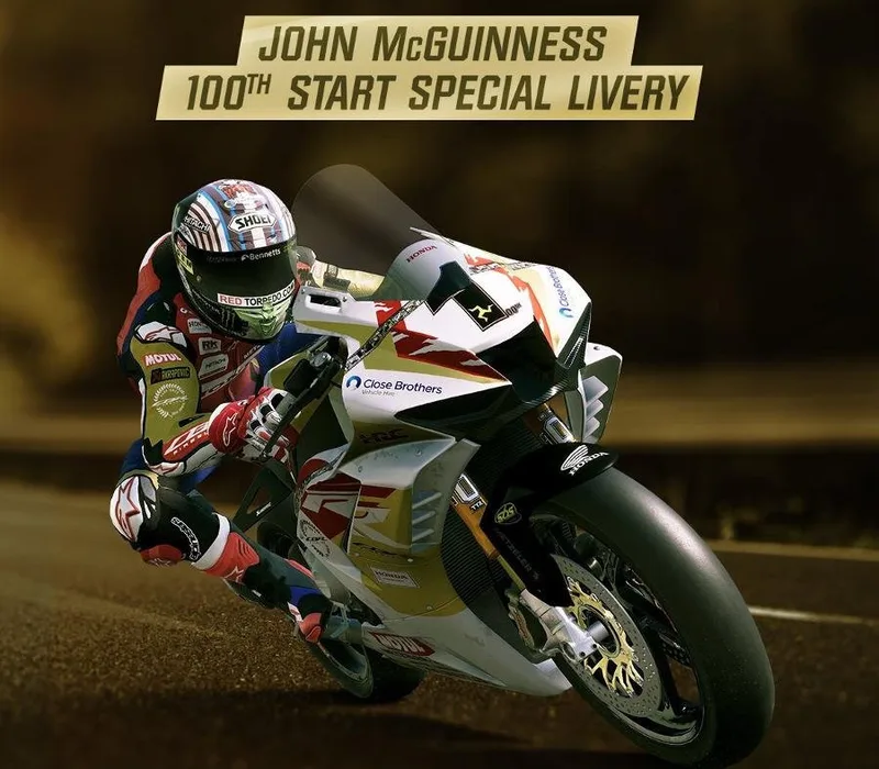 TT Isle of Man 3 – John McGuinness 100th Start Livery DLC van Nacon – cover