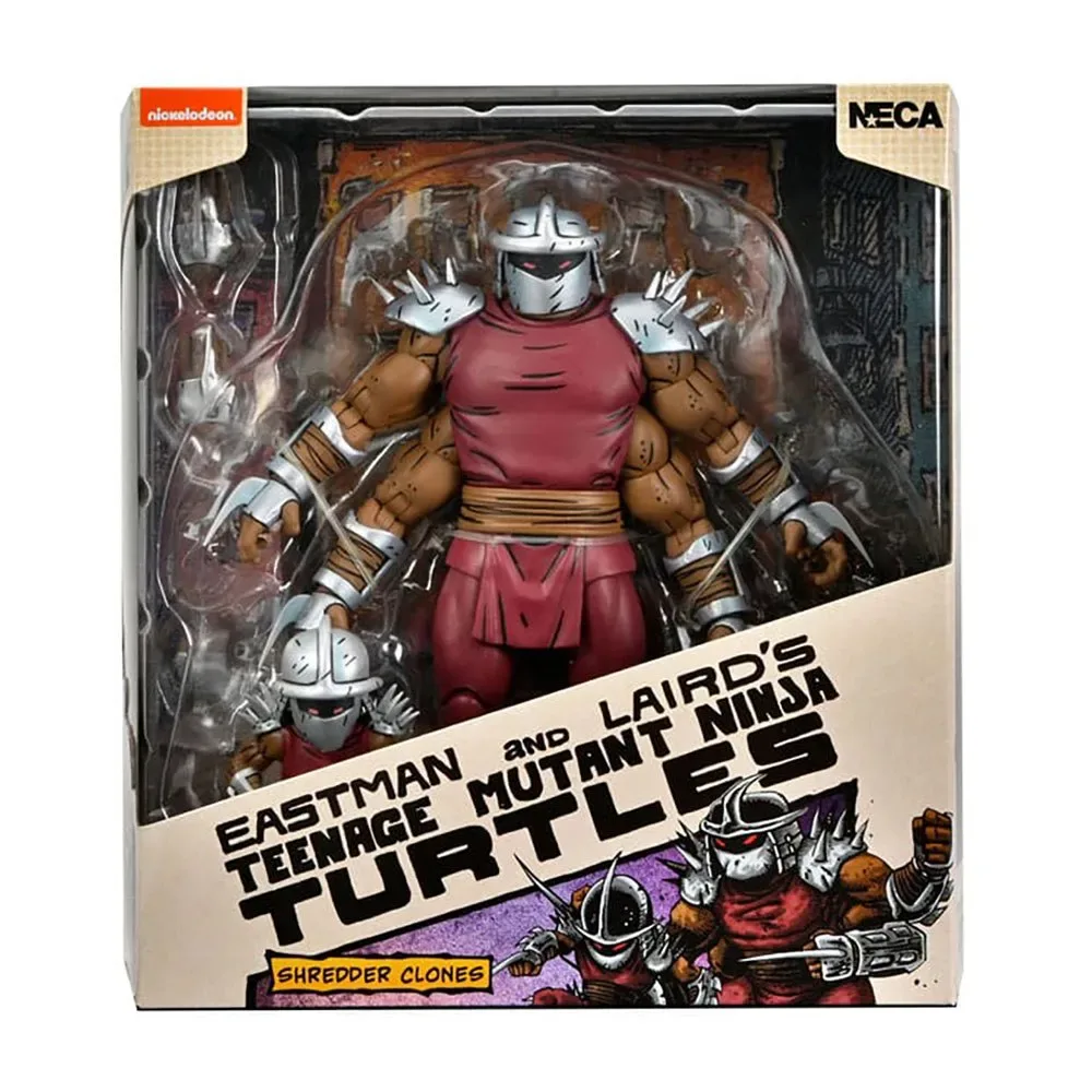 Ninja Turtles Deluxe Teenage Mutant Ninja Turtles Mirage Comics Actionfigur: Shredder Clone & Mini Shredder 18 Cm fra NECA – cover