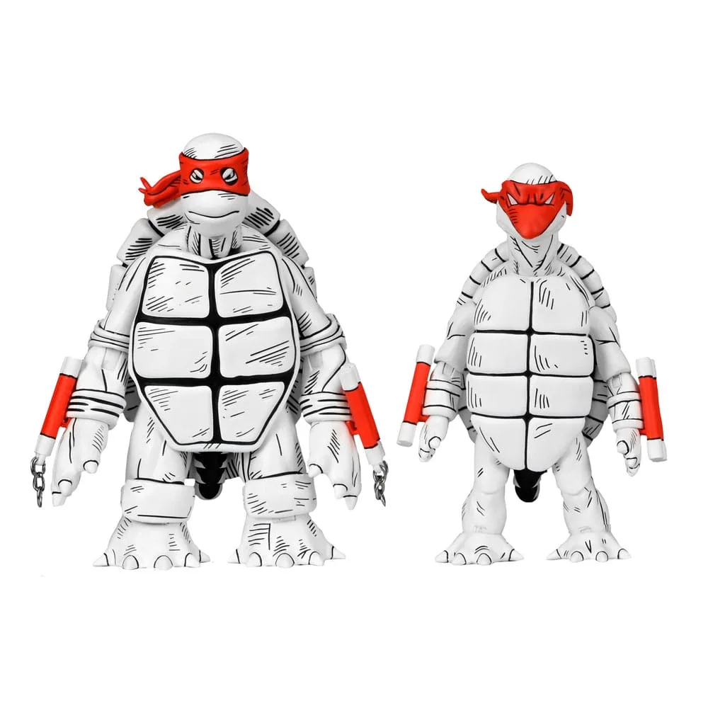 TMNT Black and White First Turtles van NECA – cover