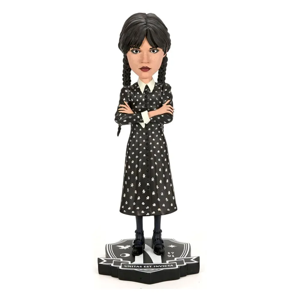 Figurine à Tête Branlante Mercredi Addams de NECA – jaquette