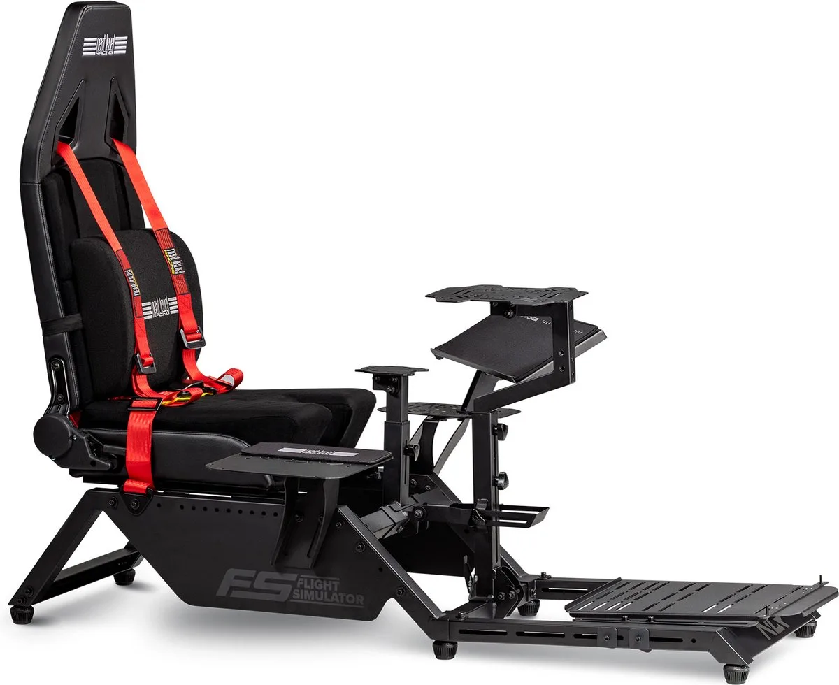 Flight Simulator Cockpit - Voor o.a. Thrustmaster/Logitech/Fanatech by Next Level Racing, Black – cover