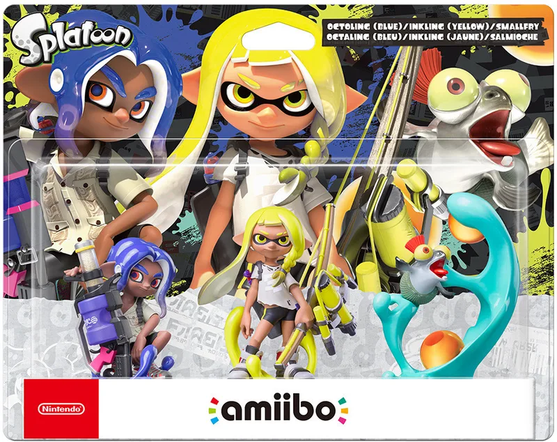 Amiibo Splatoon 3-Pack (Octoling Blue/Inkling Yellow/Smallfry) by Nintendo – cover