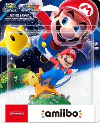 Amiibo Super Mario Galaxy 1+2 - Mario & Luma van Nintendo – cover 1 van 2