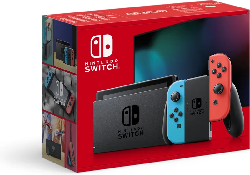 Console - Blauw/Rood de Nintendo, Bleu – jaquette