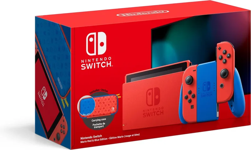 Console - Rood / Nieuw model - Super Mario Limited Edition by Nintendo, Blue – cover