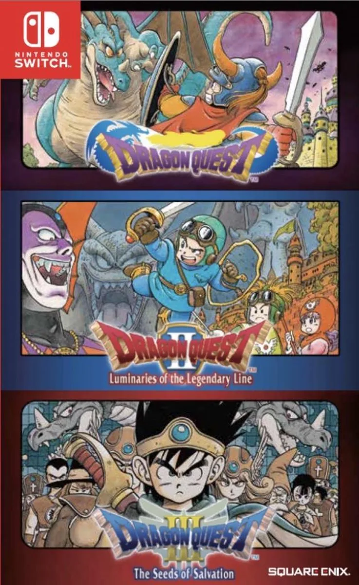 Dragon Quest 1, 2, 3 by Nintendo, Nintendo Switch – cover