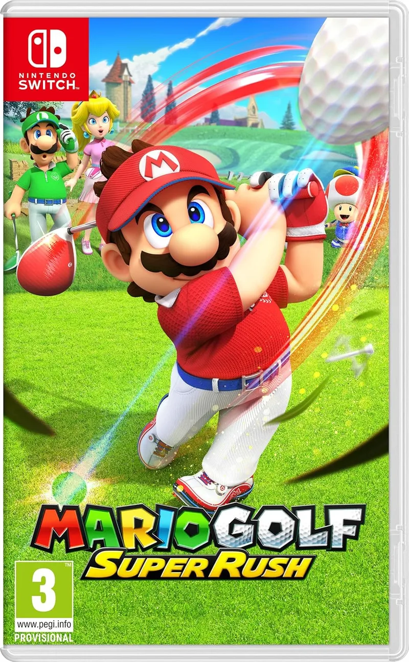 Mario Golf Super Rush (verpakking Duits, game Engels) van Nintendo, Nintendo Switch – cover