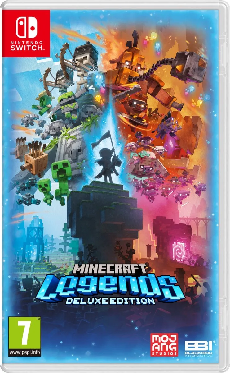 Minecraft Legends - Deluxe Edition Vereenvoudigd Chinees, Duits, Nederlands, Engels, Spaans, Frans, Italiaans, Japans, Koreaans, Portugees, Russisch de Nintendo, Nintendo Switch – jaquette