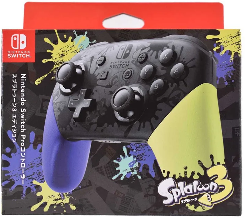 Official Switch - Pro Controller - Splatoon 3 Edition JP Switch by Nintendo, Multicolour – cover