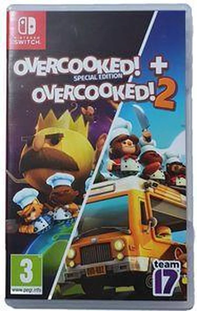 Overcooked + Overcooked 2 by Nintendo, Nintendo Switch – cover