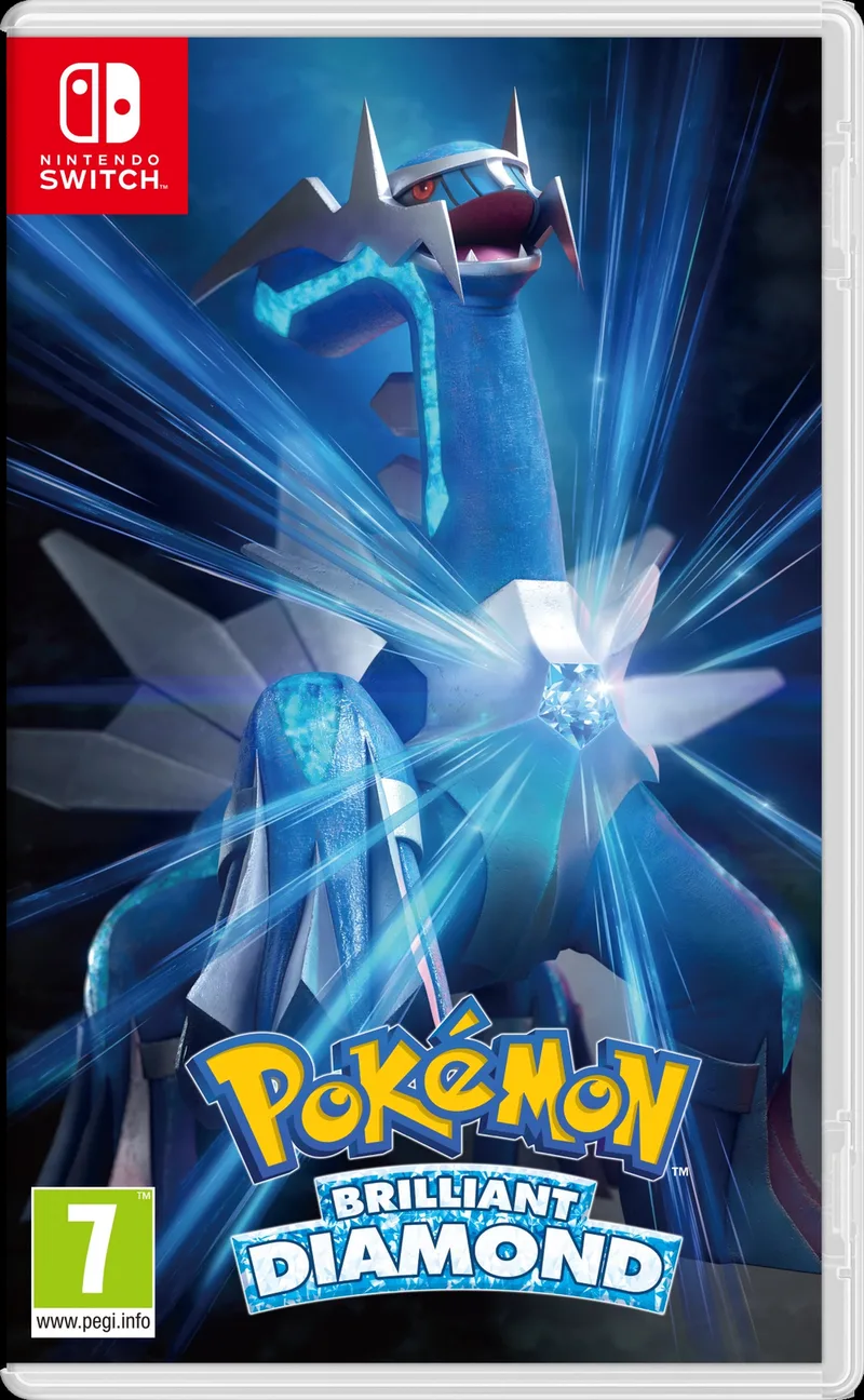 Pokemon Brilliant Diamond (verpakking Duits, game Engels) de Nintendo, Nintendo Switch – jaquette