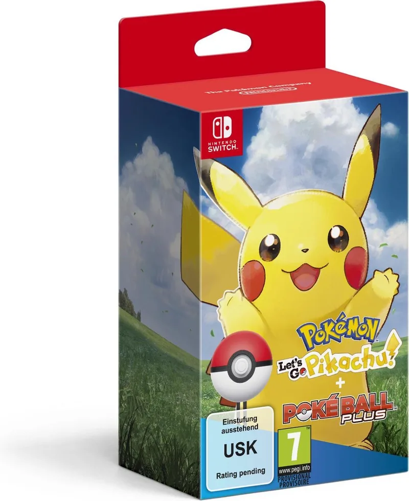 Pokémon: Let's Go, Pikachu! + Poke Ball Plus Pack van Nintendo, Nintendo Switch – cover