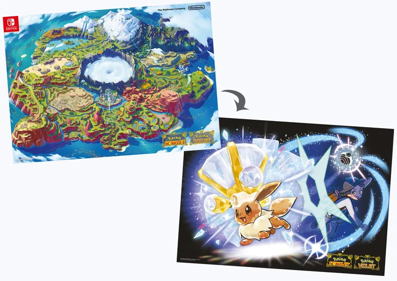 Pokemon Scarlet & Violet Double Sided Poster van Nintendo – cover
