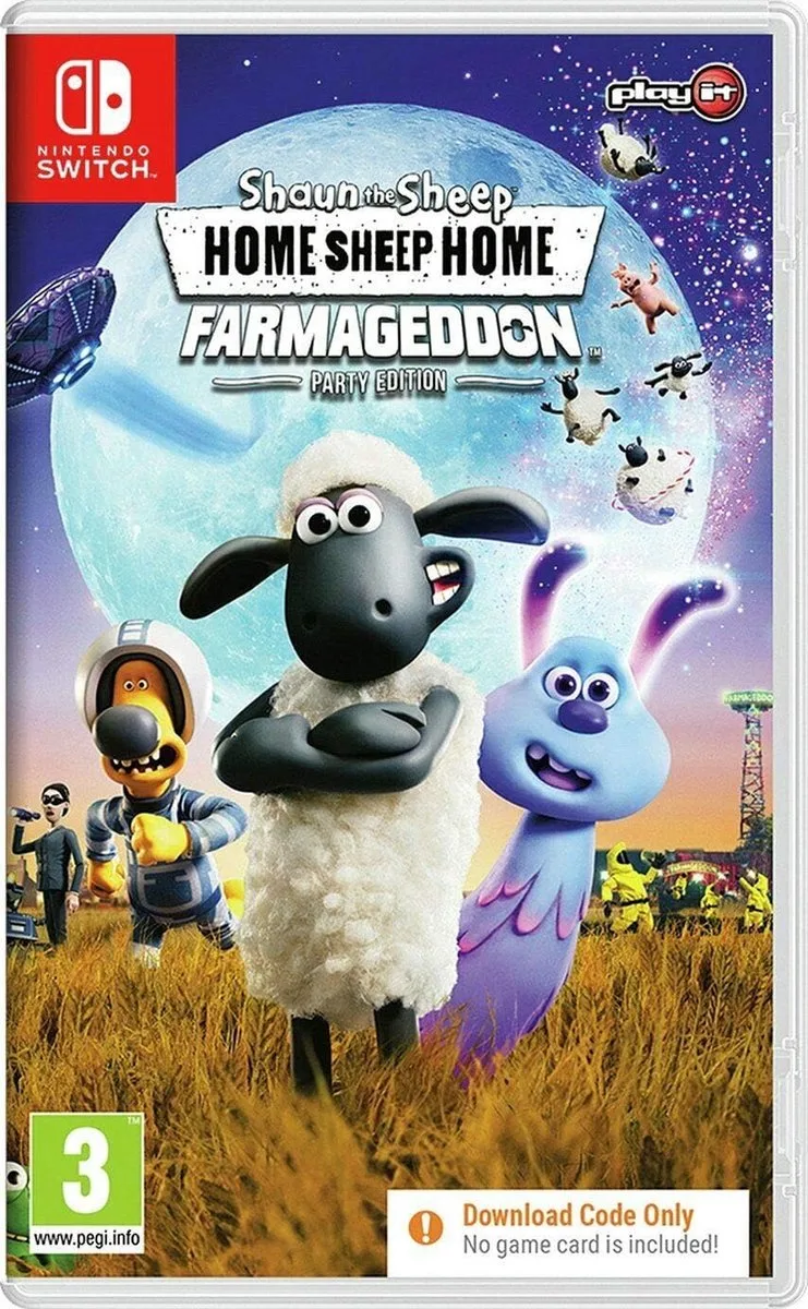 Shaun the Sheep - Home Sheep Home - Farmageddon Party Edition de Nintendo, Nintendo Switch – jaquette
