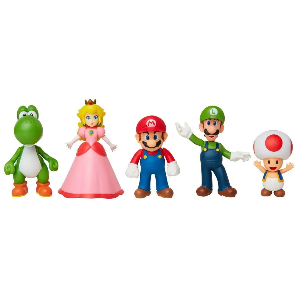 Super Mario Bros Friends Mario En Multipack-figuur 6 Cm van Nintendo – cover