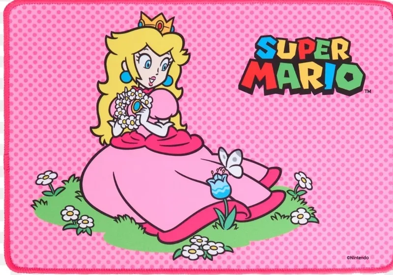 Super Mario - Muismat - Peach - 25x35 cm van Nintendo, Roze – cover