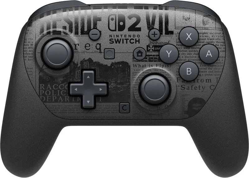 Switch 2 Pro Controller van Nintendo, Resident Evil Requiem – cover