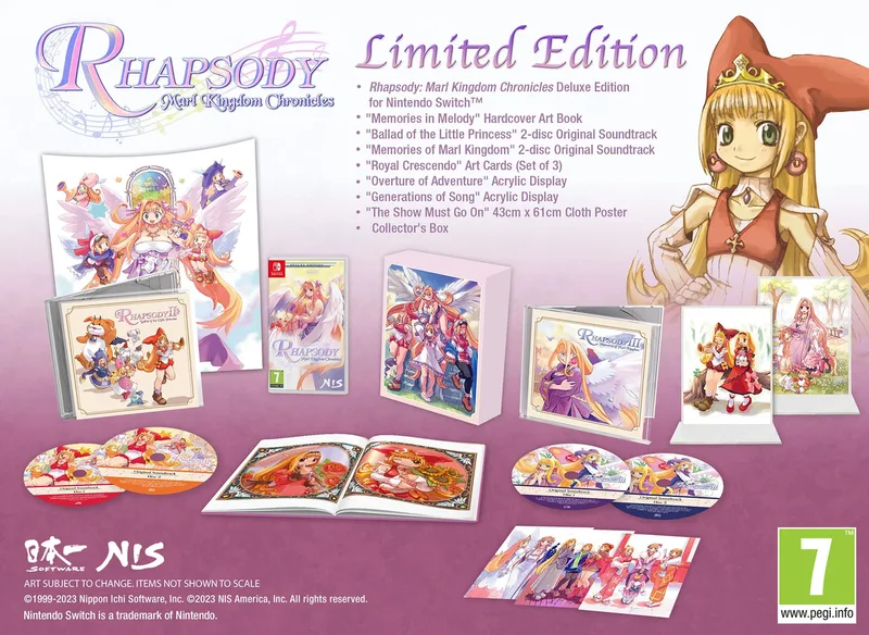 Rhapsody: Marl Kingdom Chronicles Limited Edition van NIS America, Nintendo Switch – cover