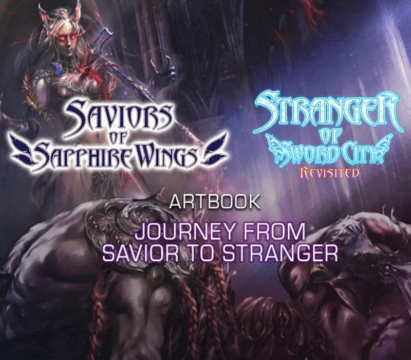 Saviors of Sapphire Wings - Stranger of Sword City Revisited – Journey from Savior to Stranger" Art Book DLC de NIS America – jaquette