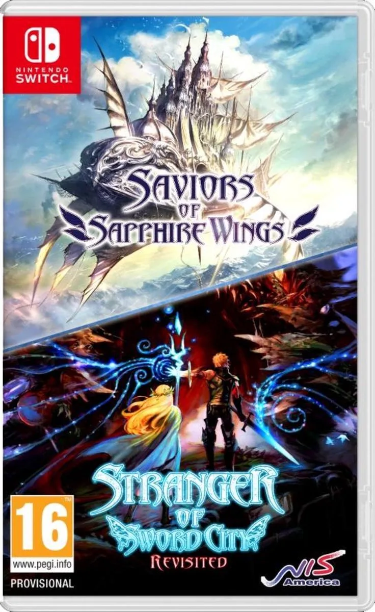Saviors of Sapphire Wings - Stranger of Sword City Revisited de NIS America, Nintendo Switch – jaquette