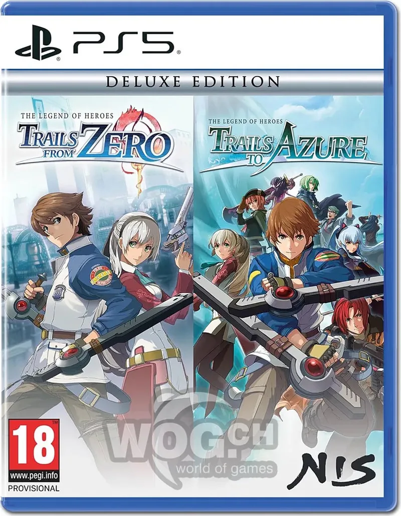 The Legend of Heroes: Trails from Zero + Trails to Azure - Deluxe Edition van NIS America, PS5 – cover