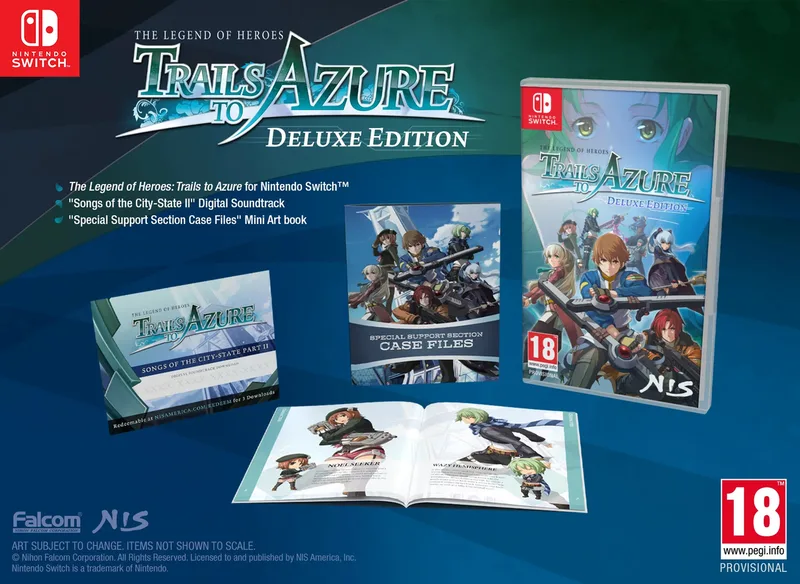 The Legend of Heroes Trails to Azure Deluxe Edition de NIS America, Nintendo Switch – jaquette