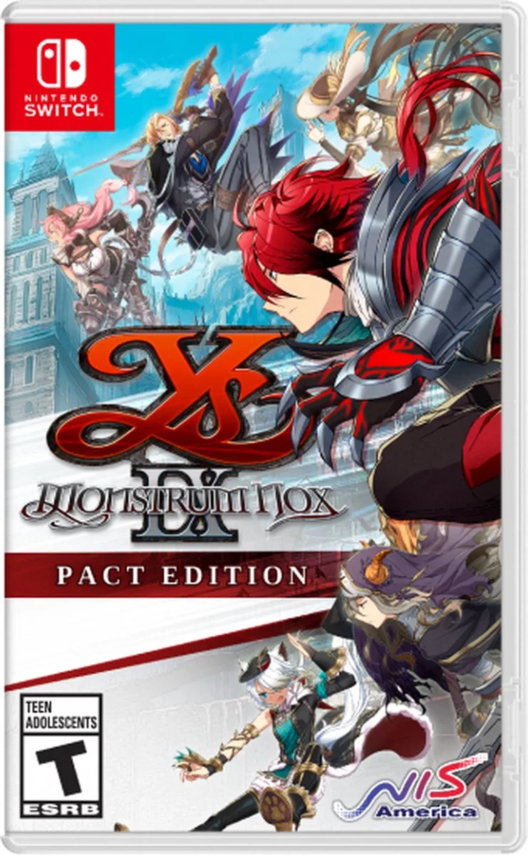 Ys IX: Monstrum Nox Pact Edition, Nintendo Switch, T (Tiener) van NIS America, Nintendo Switch – cover