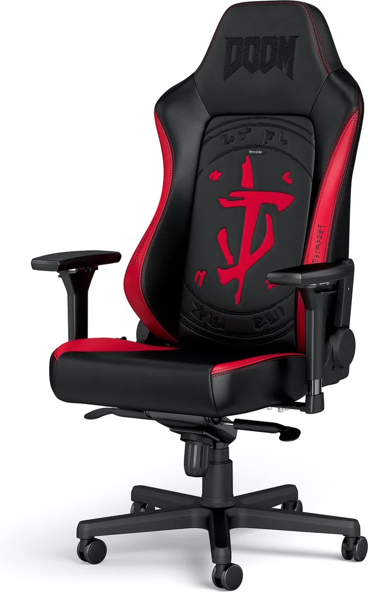 DOOM Gamingstoel - Zwart/Rood van noblechairs, Rood – cover