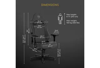 Gaming Chair Noblechairs Hero Black van noblechairs, Antraciet – cover 3 van 5