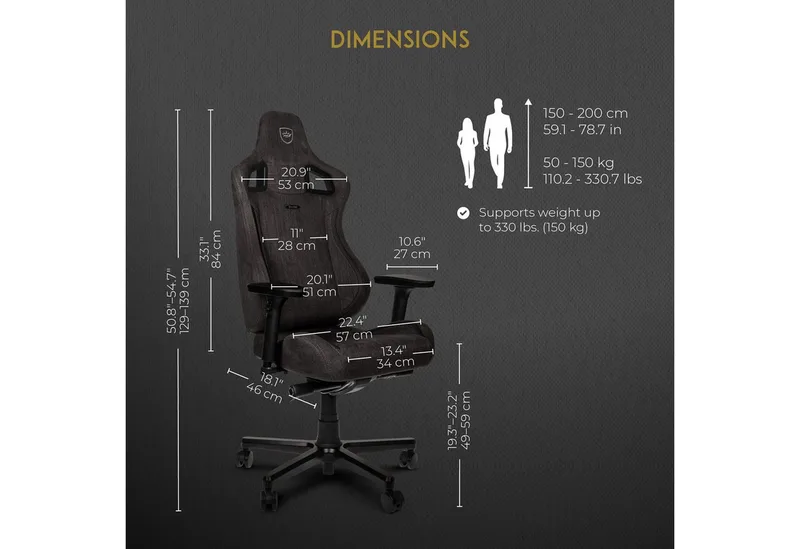 Gaming-Stuhl noblechairs EPIC TX Gaming Stuhl - anthrazit van noblechairs – cover 2 van 5