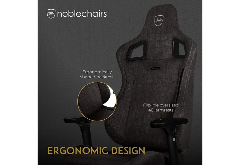 Gaming-Stuhl noblechairs EPIC TX Gaming Stuhl - anthrazit van noblechairs – cover 3 van 5