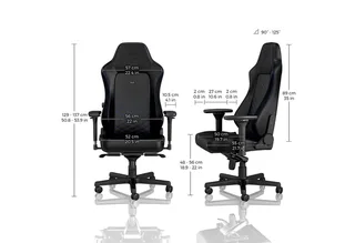HERO Series gamestoel - zwart/blauw van noblechairs, Blauw, Zwart – cover 2 van 5
