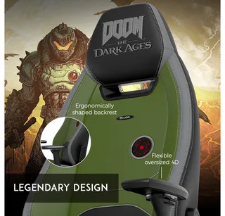 Gaming-Stuhl noblechairs LEGEND Gaming Stuhl - DOOM: The Dark Ages Edition van noblechairs, DOOM: The Dark Ages Edition – cover 3 van 5