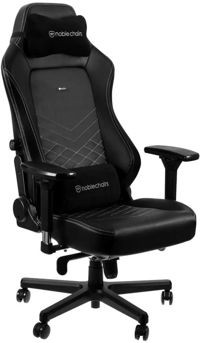 Hero gamestoel zwart/wit by noblechairs, Black, White – cover