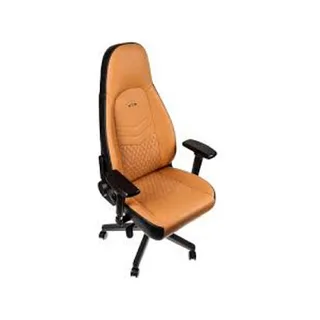 ICON Echtleder Gaming Stuhl - cognac/schwarz fra noblechairs – cover 1 af 2