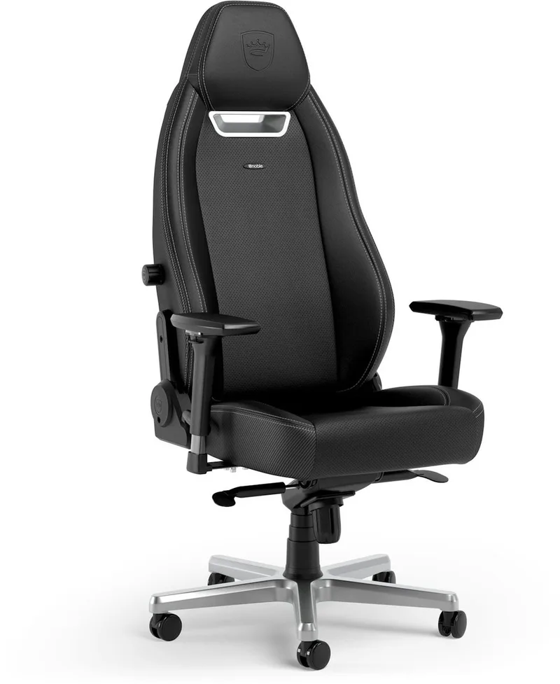 Legend gamestoel silver limited edition van noblechairs, Zwart – cover 1 van 5