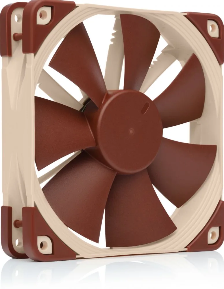 NF-F12, Ventilator, 12 cm, 300 RPM, 1500 RPM, 93,4 m³/uur, Beige, Bruin van Noctua – cover