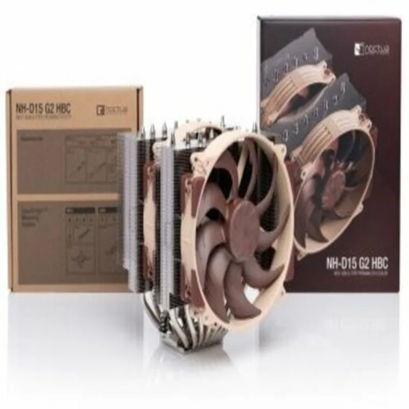 NH-D15 G2 HBC CPU-koeler - High Base Convexity - 2x NF-A14x25r G2 PWM - Intel & AMD - Bruin van Noctua – cover