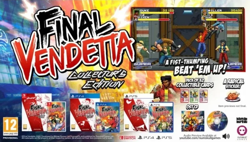 Final Vendetta Collector's Edition by Numskull Games, Nintendo Switch – cover