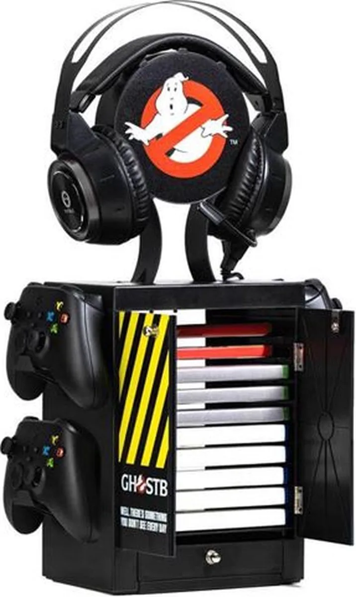 Ghostbusters - Officiele Luxe Gaming Opbergtoren voor 4 Controllers - 10 Games - Koptelefoon de Numskull Games – jaquette
