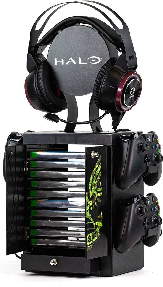 Halo - UNSC Logo Officieel Luxe Opbergtoren voor 4 Controllers - 10 Games - Koptelefoon van Numskull Games – cover