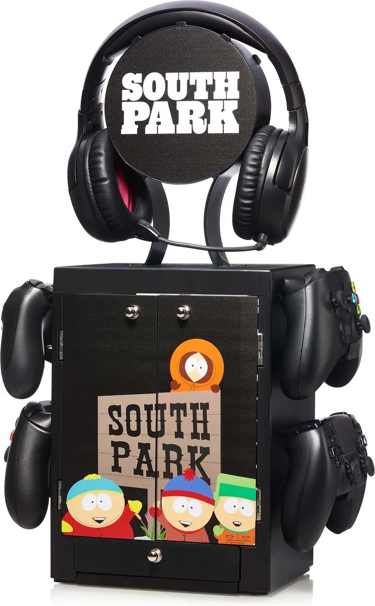 South Park Inspired Gaming Locker voor 4 Controllers - 10 Games - Koptelefoon van Numskull Games, Meerkleurig – cover