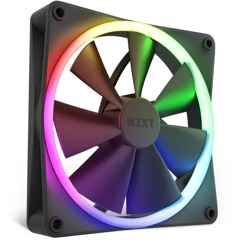 F140RGB Black - Ventilator de NZXT – jaquette