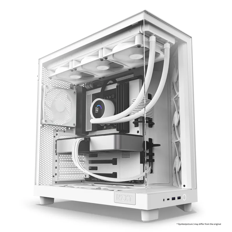 H6 Flow White - Behuizing by NZXT – cover
