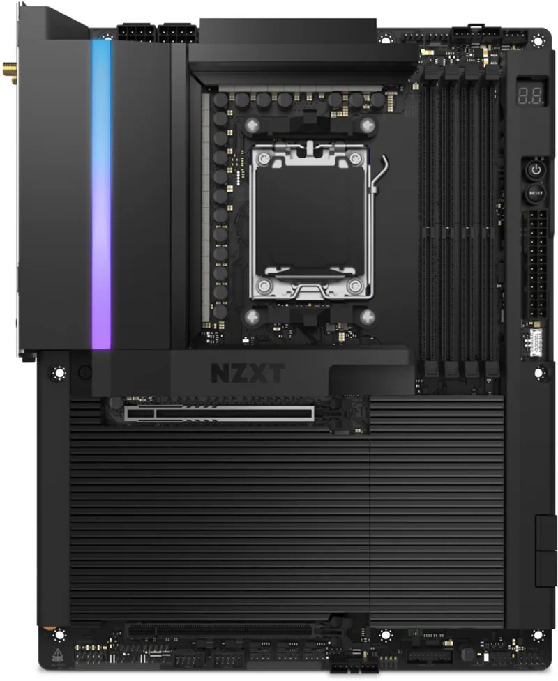N9 X870E Zwart - Moederbord - ATX - Socket AM5 - AMD X870E - DDR5 - Ethernet 5Gbps - Wi-Fi 7 - Bluetooth 5.4 by NZXT – cover